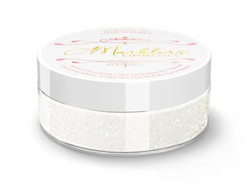 Miniatura 120 de MARBLERS Polvo de mica natural grueso [perla azul acero] 0.11 onzas (0.11 oz) altamente pigmentado no tóxico, vegano, libre de crueldad animal
