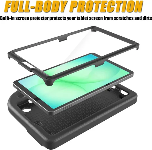 Miniatura 3 de Funda infantil para Samsung Galaxy Tab A11 /A9 de 8.7 pulgadas versión 2025/2023, ligera, a prueba de golpes, apta para niños, con protector