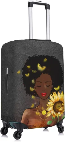 Miniatura 3 de Maleta De Viaje Protector Explosión Pelo Girl3 Elástica Protectora Lavable Cubierta De Equipaje Con Cremallera Oculta Adecuado Para, Estilo71