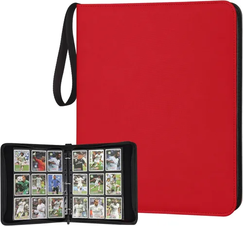 Miniatura 16 de Carpeta para Tarjetas Coleccionables, Carpeta Álbum de Colección de Tarjetas con 540 Bolsillos de Carga Lateral, Carpeta Álbum de 9 Bolsillos