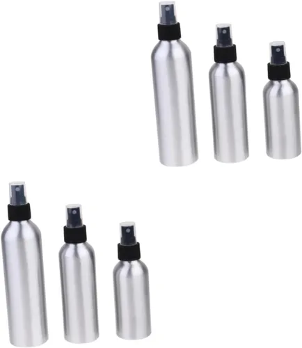 Miniatura 10 de Angoily 9pcs Refillable Perfume Bottle Travel Bottles Aluminum Spray Nozzle for Make-up Remover As Shownx3pcs