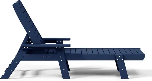 Miniatura 7 de WestinTrends Malibu Poly - Tumbona reclinable azul marino