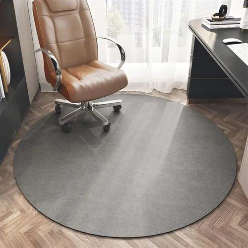 Miniatura 7 de Tapete redondo para silla de oficina para suelo de madera dura, computadora y juegos, tapete protector de suelo, tapete de protección de azulejos