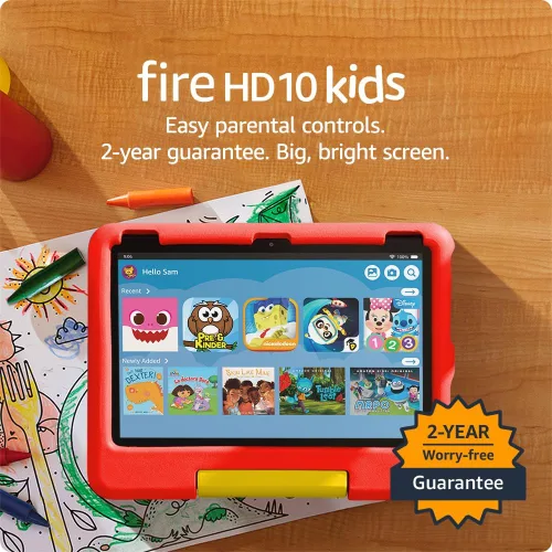 Miniatura 8 de Tablet Amazon Fire HD 10 Kids para niños de 3 a 7 años Controles parentales, 2 años de garantía sin preocupaciones, contenido adecuado para la Azul