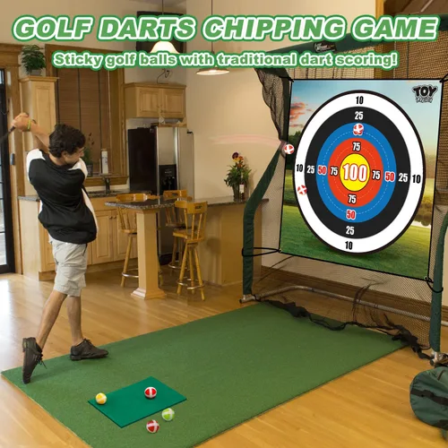 Miniatura 2 de TOY Life Chipping - Tapetes de práctica de golf, juego de golf, tapete de entrenamiento para interiores y exteriores, para adultos, familia, niños