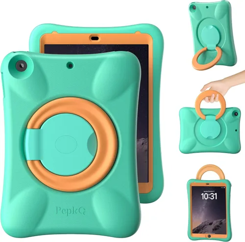 Miniatura 9 de Funda EVA anticaídas 9.7 para iPad, compatible con iPad 5ª/6ª/Air/Air2, con soporte ajustable, proporciona una protección completa de 360 grados