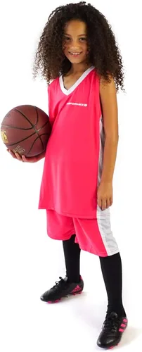 Miniatura 9 de Conjunto de camisetas de baloncesto prémium para niños, camisetas deportivas y pantalones cortos deportivos para jóvenes y niños de 6 a 12 años