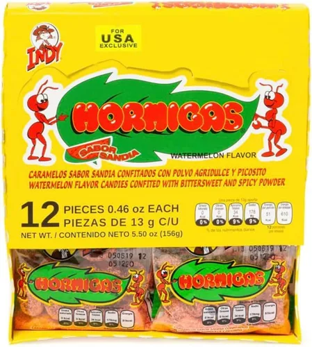 Miniatura 2 de Indy Caramelos Hormigas sabor sandía con polvo agridulce y picante