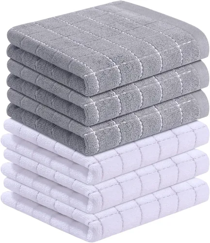 Miniatura 16 de Homaxy Paños de cocina 100% algodón de felpa, toallas de cocina ultra suaves y absorbentes para la cocina, adecuadas para secar y lavar platos