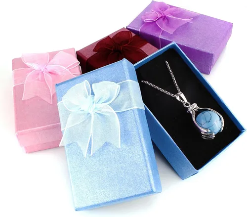 Miniatura 4 de BEADNOVA collar con gema de curación con cadena de acero inoxidable de 18 pulgadas, con embalaje de caja de regalo