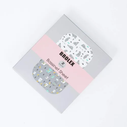 Miniatura 3 de BROLEX - Juego de sábanas ajustables para moisés, 2 unidades Oso búho