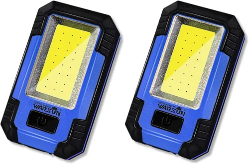 WARSUN 2 luces LED de trabajo recargables magnéticas portátiles luz de trabajo 30 W 1200 lúmenes para camping reparación de automóviles, regalos de