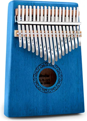 YUNDIE - Piano de pulgar Kalimba portátil de 17 teclas con martillo de afinación e instrucciones, instrumentos musicales, regalo para adultos