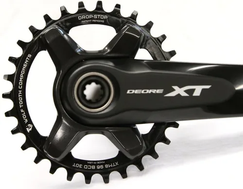 Miniatura 3 de Wolf Tooth 96BCD Drop Stop Plato para bielas Shimano XT y XTR de 11 velocidades (30t, para M8000 XT) bike-chainrings-and-accessories
