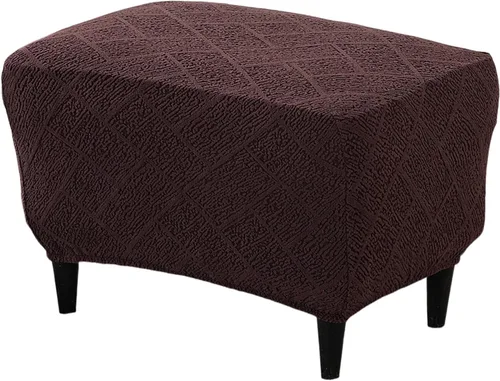 Miniatura 29 de Eco-Ancheng Funda elástica para silla, funda otomana rectangular de almacenamiento, funda otomana para reposapiés, fundas otomanas para taburete