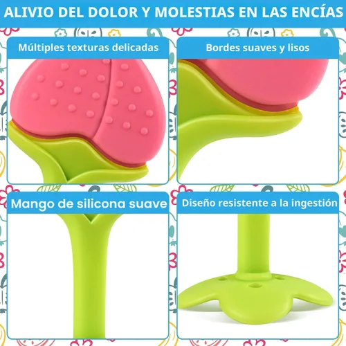 Miniatura 3 de Mordedores para la dentición (paquete de 5) - Juego de mordedores de dentición para bebés Tinabless, sin BPA, naturales orgánicos seguros