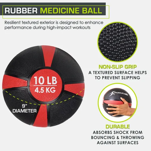 Miniatura 2 de ProsourceFit Weighted Medicine Ball for Full Body Workouts