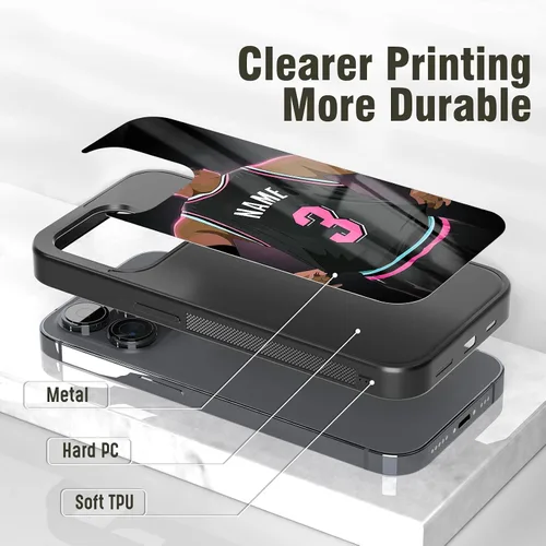 Miniatura 2 de Fundas de teléfono de baloncesto personalizadas para iPhone 6 7 8 11 12 13 14 15 16 17 Pro Max Plus Mini X para Samsung A03 A13 A14 A16 A17 A51 A52