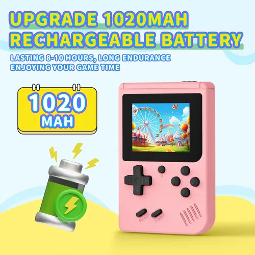 Miniatura 3 de Consola de juegos de mano retro incorporada 400 videojuegos, emulador portátil de mano con pantalla de 3.0 pulgadas, mini consle de juegos retro