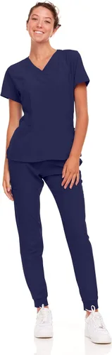 Miniatura 43 de Natural Uniforms Conjunto de ropa quirúrgica elástica para mujer con tallas regulares y pequeñas