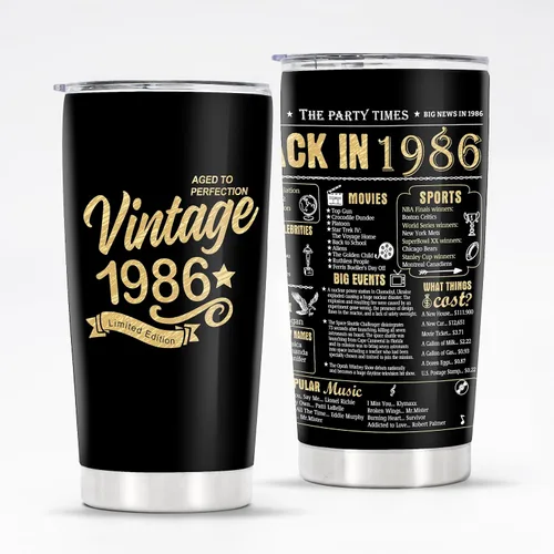 Miniatura 38 de Vasos de feliz cumpleaños 95 para hombres y mujeres, regalos de acero inoxidable en el año 1931, regalo de cumpleaños de 95 años para esposa