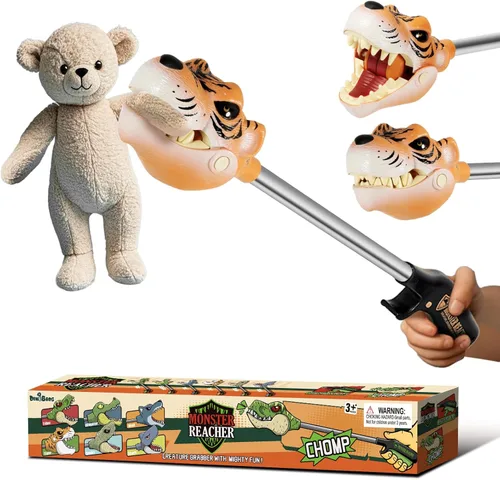 Miniatura 9 de DINOBROS Juguetes de dinosaurio para niños de 3 años en adelante Jurásico Dinosaurios T-Rex Grabber Toy Claw Robot Hand Snapper Dino Chomper Monster