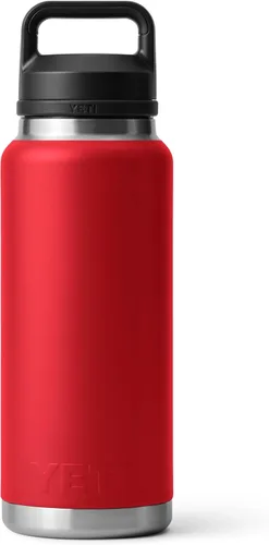 Miniatura 5 de YETI Rambler - Botella de 36 onzas, aislada al vacío, a prueba de fugas, de acero inoxidable con tapón para sorbos Aislamiento al vacío Rojo