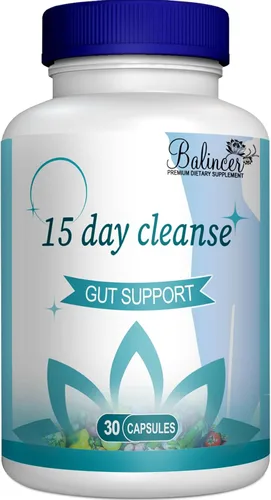 Limpieza de 15 días, apoyo intestinal y del colon, desintoxicación avanzada de 15 días para intestino y colon para mujeres y hombres con senna,