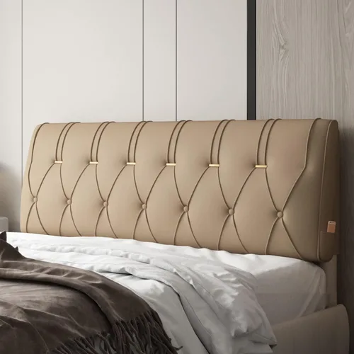 Almohadas de cuña para cabecero de descanso grande, respaldo tapizado, cojín lumbar con funda de cabecera impermeable extraíble, con cabecero de 59