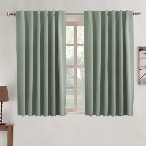 Miniatura 59 de Turquoize Cortinas Opacas para Tratamiento de Ventana con Trabillas Traseras para Sala de Estar/Dormitorio, Tratamientos de Ventana con Aislamiento