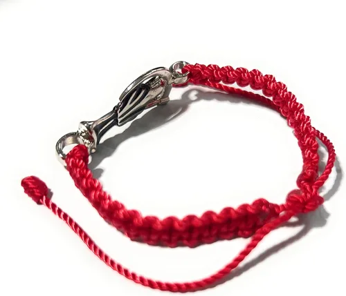 Miniatura 4 de Pulsera de hilo rojo Pulsera Roja de hilo de la Santa Muerte