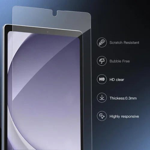 Miniatura 6 de Paquete de 2 protectores de pantalla para Galaxy Tab A11/A9 de 8.7 pulgadas 2025/2023, protector de película de vidrio templado para tableta Samsung