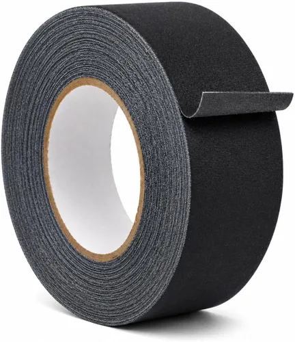 Miniatura 16 de WOD - Cinta adhesiva negra de grado profesional, fabricada en Estados Unidos, 1 pulgada x 50 yardas, sin residuos pegajosos, cables, no reflectante