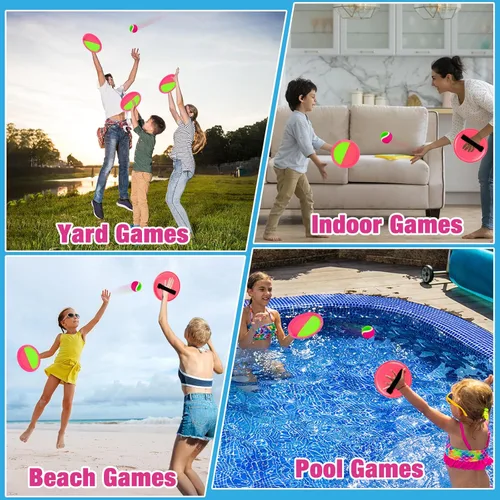 Miniatura 5 de Juguetes al aire libre para niños, juego de tirar y atrapar, patio exterior, campamento, playa, piscina, juegos para niños y niñas de 3, 4, 5, 6, 7