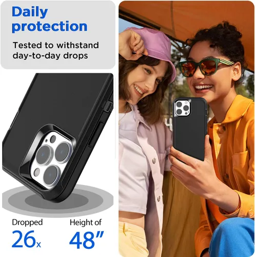 Miniatura 3 de AICase Funda para iPhone 12 Pro Max (6.7"), resistente protección contra caídas, cuerpo completo, a prueba de golpes, a prueba de polvo, protección