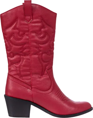 Miniatura 2 de Charles Albert - Botas estilo vaquero para mujer, botas con detalles bordados