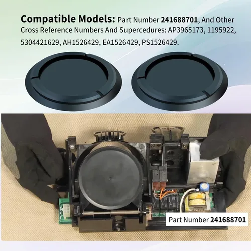 Miniatura 5 de 241688701 Dispensador de refrigerador de hielo Chute Door Seal Flap Parts 1 Unidades, reemplaza 5304421629 7241688701 Compatible con Electrolux