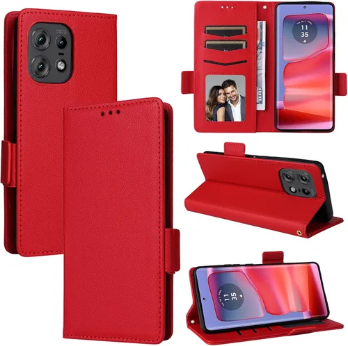Miniatura 133 de Funda de piel sintética compatible con Motorola Moto E22 4G, funda de piel sintética compatible con Motorola Moto E22i 4G, color negro
