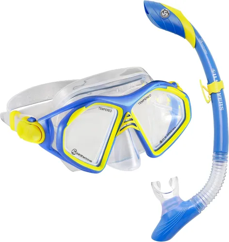 Miniatura 7 de OutdoorMaster Máscara de esnórquel para adultos, juego de esnórquel con gafas antivaho para adultos, máscara de buceo para uso en viajes