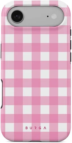 Miniatura 42 de BURGA-Funda p/teléfono compatible c/iPhone 14 Plus, carcasa rígida híbrida de 2 capas + Funda protectora de silicona, almendras latte a lunares