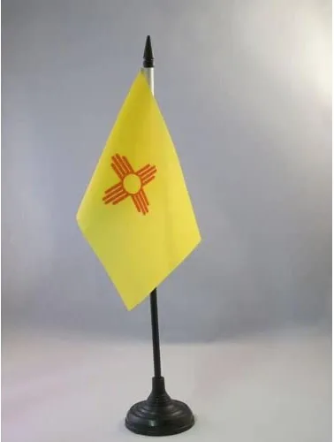 Miniatura 92 de Bandera de mesa de Colorado de 4 x 6 pulgadas, bandera de escritorio del estado de Colorado de EE. UU., 5.9 x 3.9 in, palo y base de plástico negro