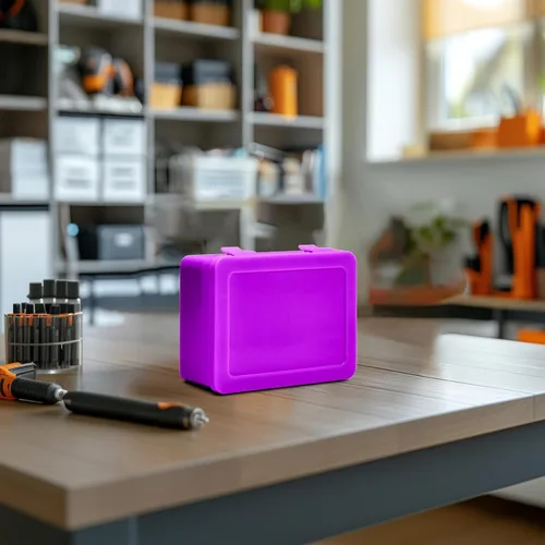 Miniatura 8 de Caja organizadora de almacenamiento de baterías, soporte de garaje para 24* AA, 30* pilas AAA (la bolsa no incluye el paquete de baterías) (morado)