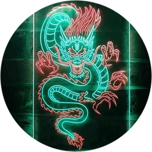 Miniatura 12 de Cartel de neón ADVPRO LED con dragón chino, letrero de neón LED de color dual st6-i3225