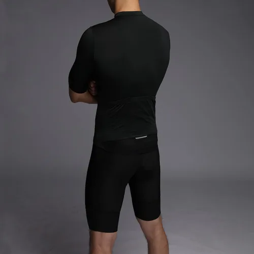 Miniatura 5 de Maillot de ciclismo para hombre, con bolsillo con cremallera, manga corta, ligera, Aero Race Fit, camiseta de ciclismo UPF 50+