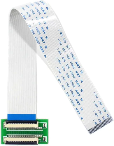 Miniatura 6 de VSDISPLAY 30Pin a 30Pin ZIF 0.020 in Adaptador de conector con cable plano de extensión FFC Extend