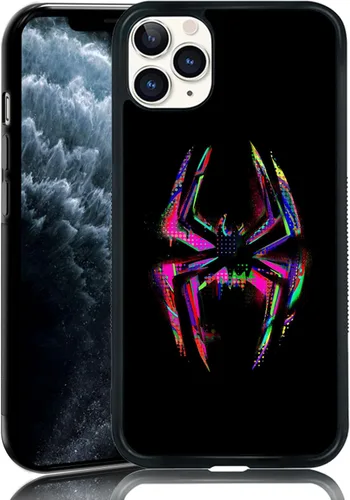 Morales Punk Gwen - Funda protectora para iPhone 11 Pro, Spiderverse negro TPU a prueba de golpes, funda protectora para iPhone, linda funda