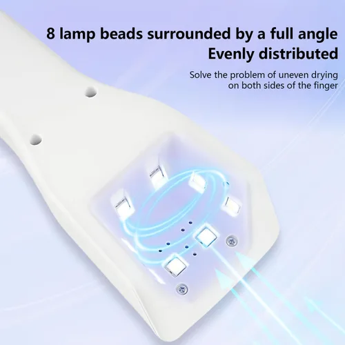 Miniatura 3 de JODSONE Mini lámpara de uñas LED UV recargable – Secador de uñas portátil de mano para esmalte de gel, secador de uñas USB para secado rápido, salón