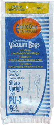 Miniatura 3 de EnviroCare Bolsas de polvo para aspiradora de microfiltración de repuesto hechas para adaptarse a montantes Sharp PU-2, paquete de 18