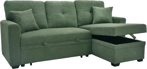 Miniatura 19 de Sofá cama convertible 3 en 1, sofá extraíble con puertos USB, portavasos y reposabrazos de almacenamiento, silla de dormir con mesa auxiliar
