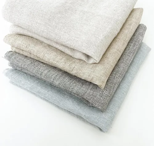Miniatura 2 de Tela de lino jacquard gris con múltiples patrones, fibra textil de primera calidad para manualidades, decoración del hogar y tapicería